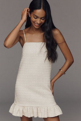 Sunday in Brooklyn Textured Ruffle Mini Dress
