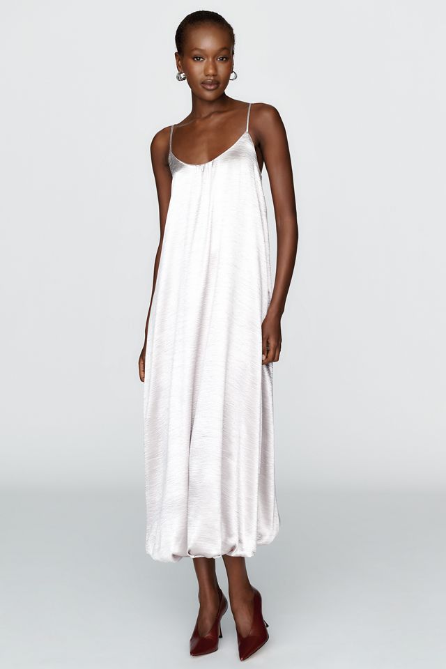 Sunday in Brooklyn Liquid Shine Bubble Hem Midi Dress #1