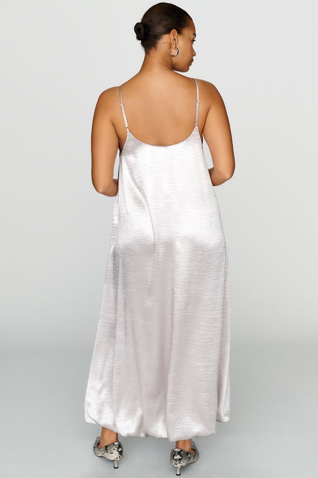 Sunday in Brooklyn Liquid Shine Bubble Hem Midi Dress #5