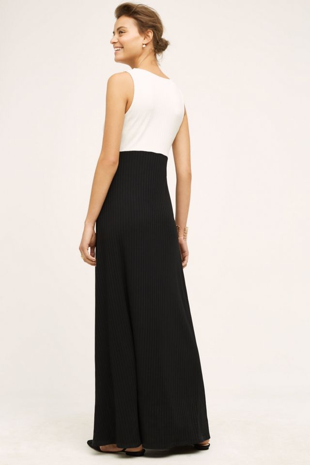 Colorblocked Knit Maxi Dress #1