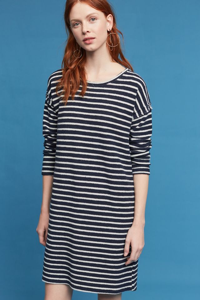 Striped Terry Cocoon Dress #3