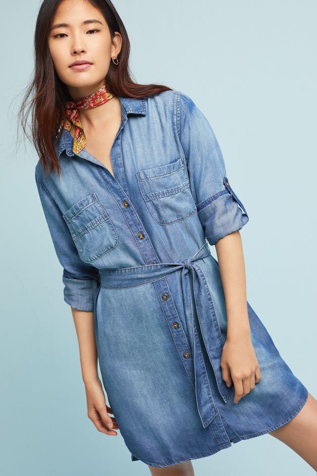 Cloth & Stone Chambray Shirt Dress | Anthropologie