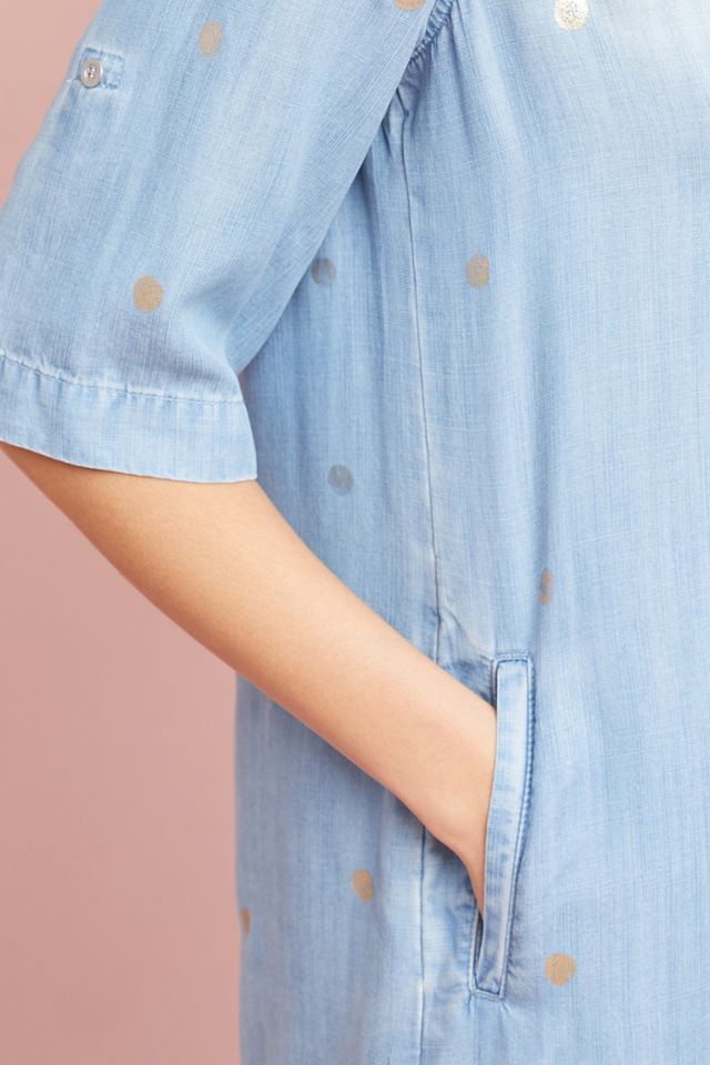Robe en chambray à pois dorés Cloth & Stone #2