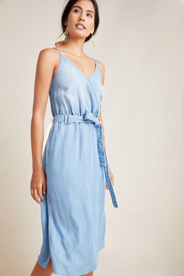 Cloth & Stone Surplice Chambray Dress #2
