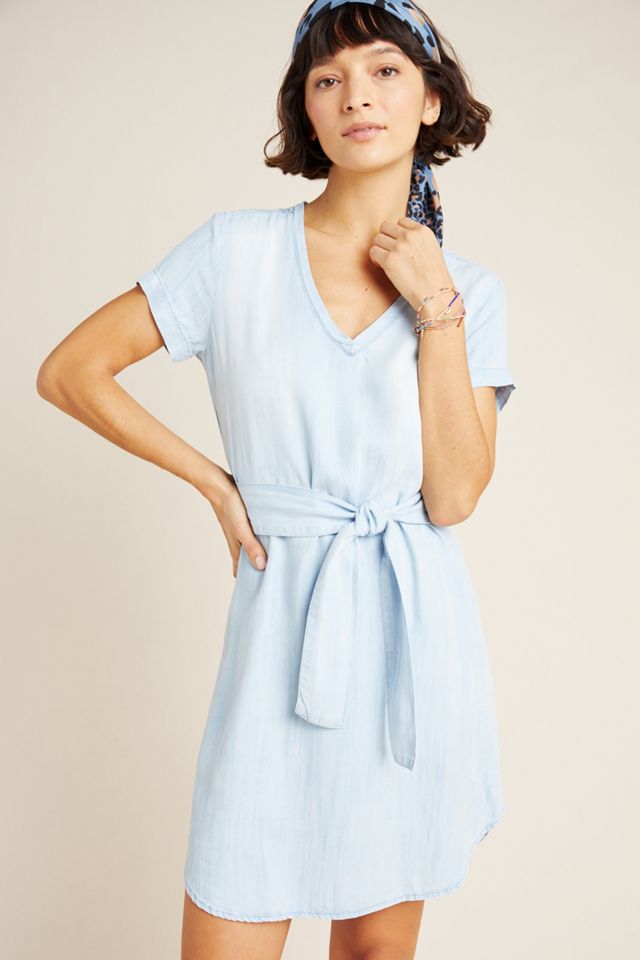 Cloth & Stone Smocked Chambray Shirtdress #1