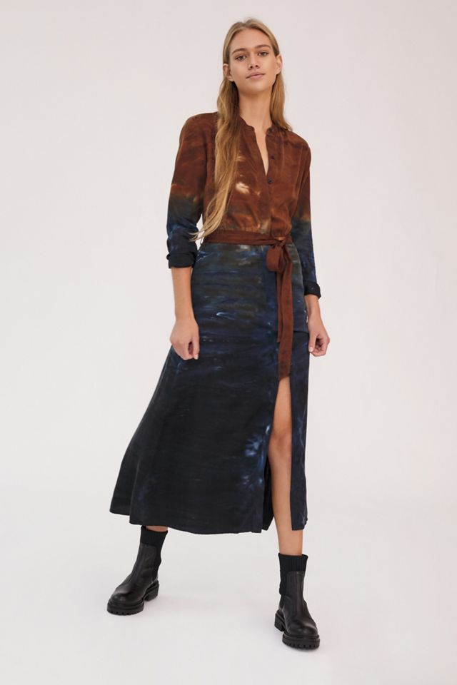 Cloth & Stone Perla Tie-Dye Maxi Shirtdress #4