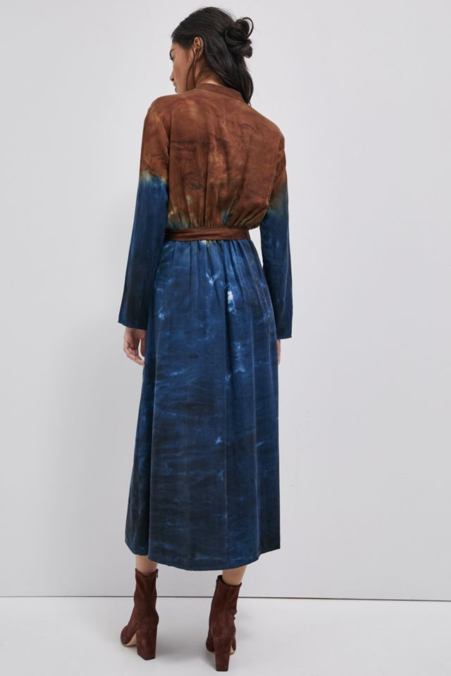 Cloth & Stone Perla Tie-Dye Maxi Shirtdress #3