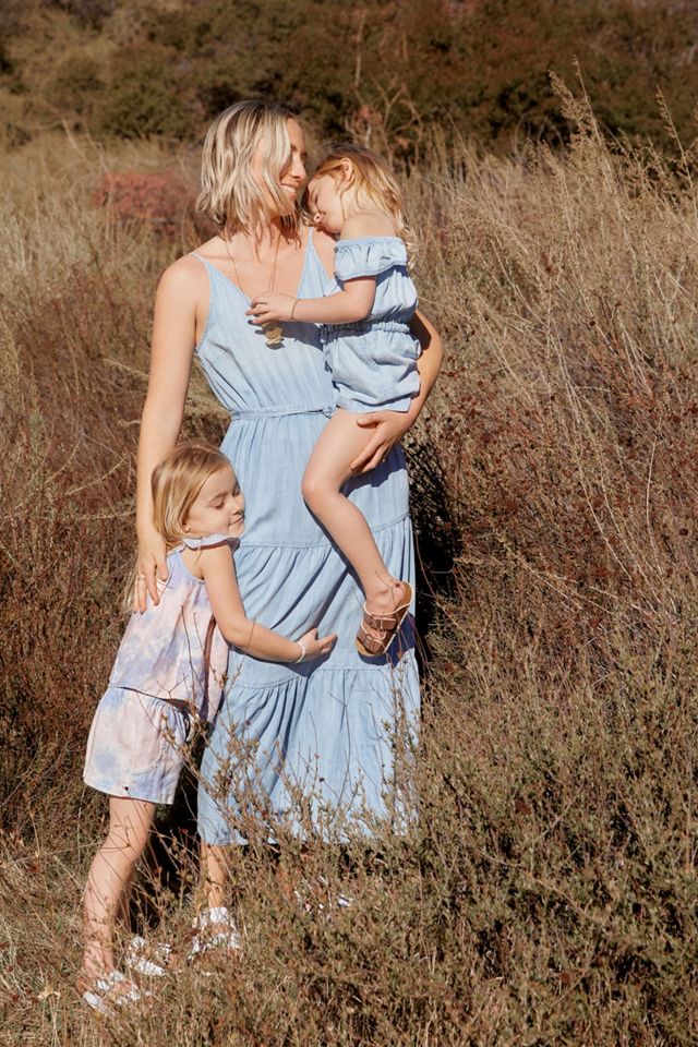 Cloth & Stone Sweet Chambray Tiered Maxi Dress #1