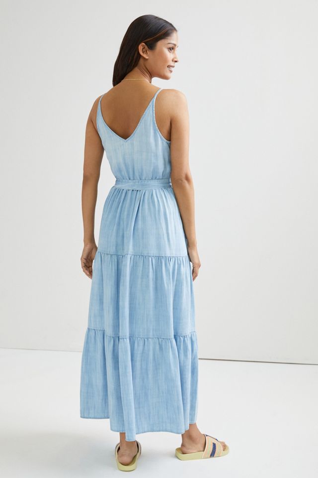 Cloth & Stone Sweet Chambray Tiered Maxi Dress #4