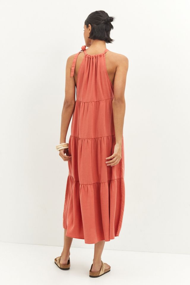Cloth & Stone Tiered Halter Midi Dress #2