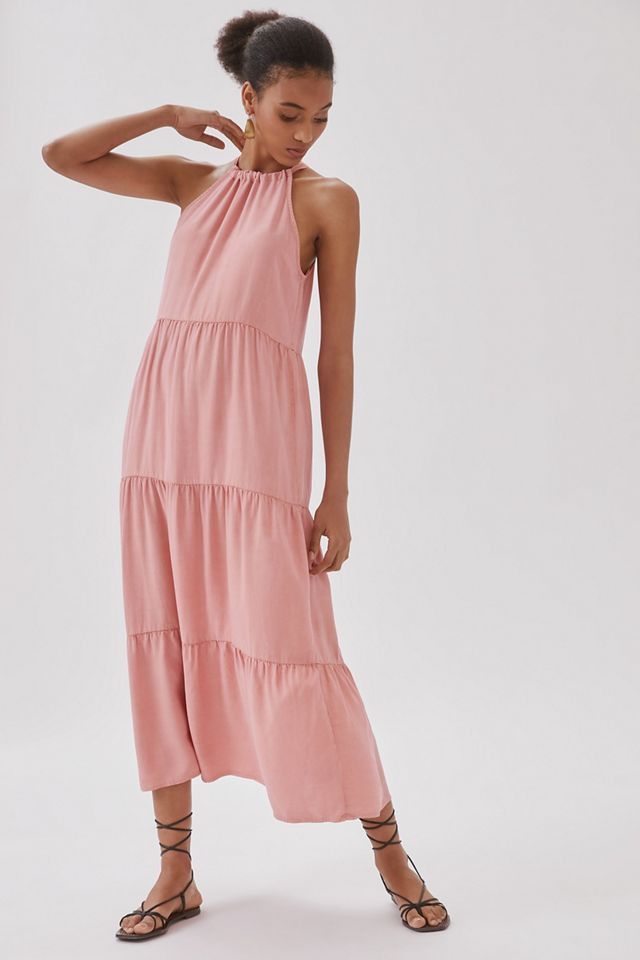 Cloth & Stone Tiered Halter Maxi Dress | Anthropologie