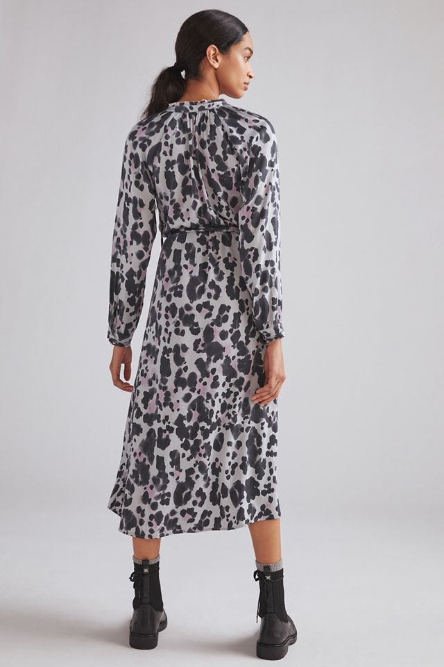 grey and black leopard print dress Charlisa Purple Black Leopard Print Body Con Dress