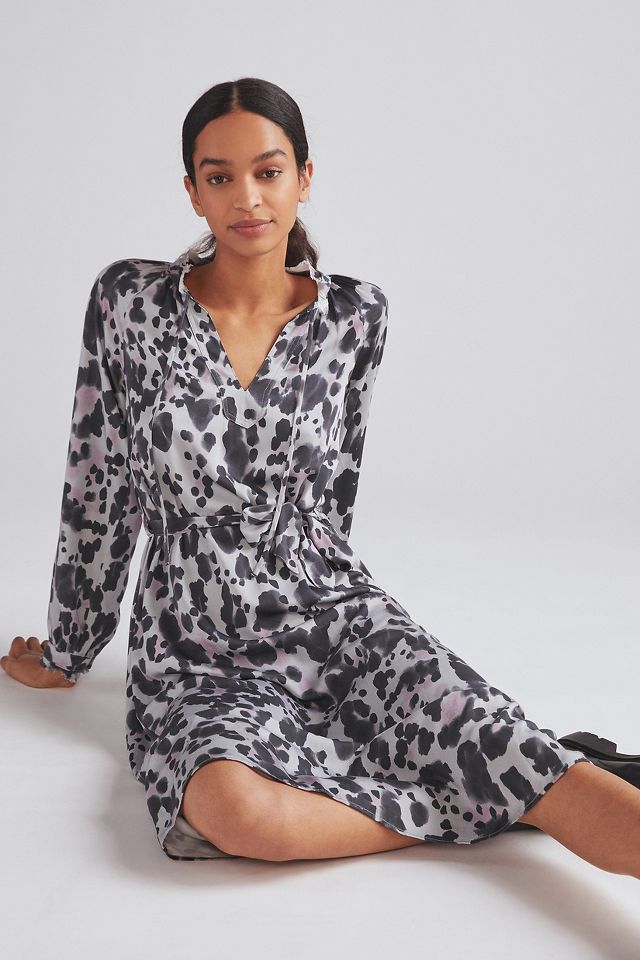 Anthropologie leopard hot sale dress