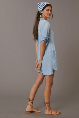 cloth and stone mini dress Anthropologie Cloth & Stone Dacia Plaid Mini Dress