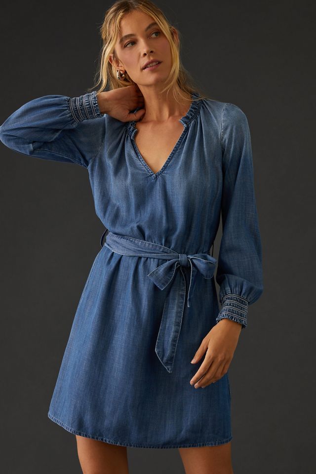 Cloth & Stone Ruffle-Neck Mini Dress #1