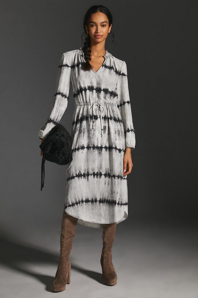 Cloth & Stone Drawstring Midi Dress Anthropologie