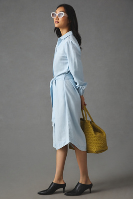 Cloth & Stone Belted Shirt Dress | Anthropologie