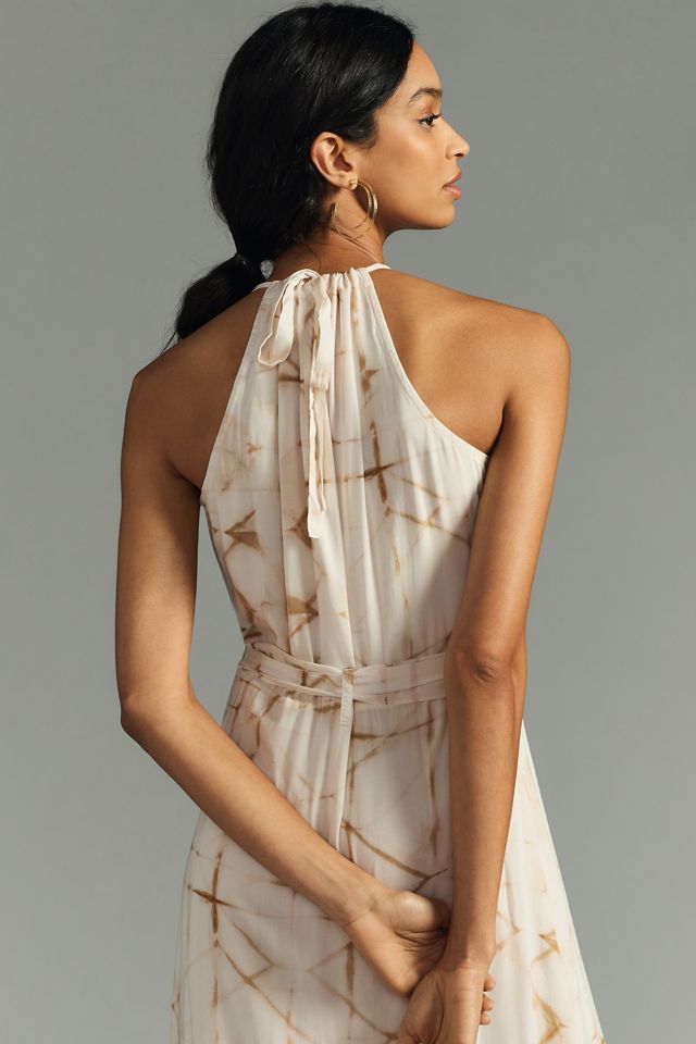 Cloth & Stone Side-Slit Halter Dress