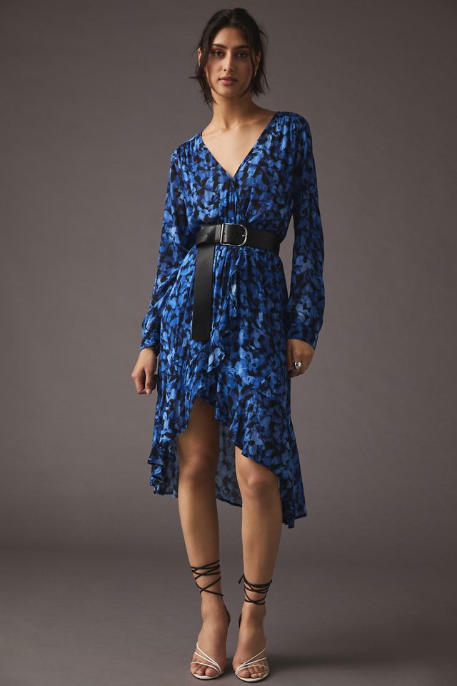 knee length dresses for ladies Keyhole Midi Dress by Bella Dahl Charcoal / L by 75 Degrees and Fuzzy main image 0