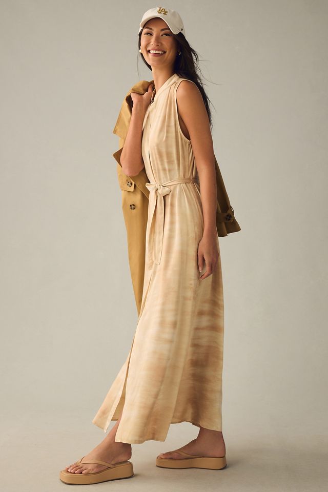 dahl sleeveless asymmetric dress Afrm Dahl Asymmetrical Sleeveless Dress In Hibiscus Shell - 25% Off