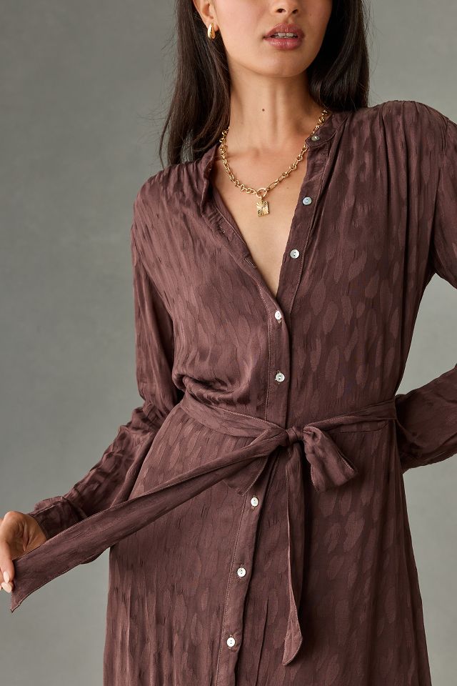 Bella Dahl Flowy Hem Maxi Shirt Dress Anthropologie