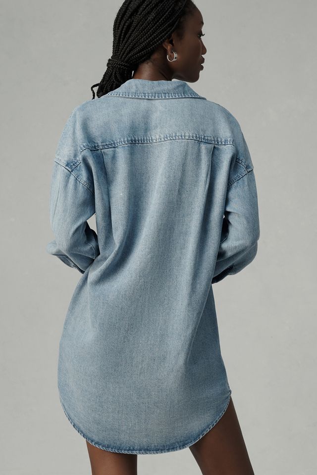 bella dahl denim shirt dress Bella Dahl - Button Front Shirt Dress- Vintage Wash - Bella Dahl