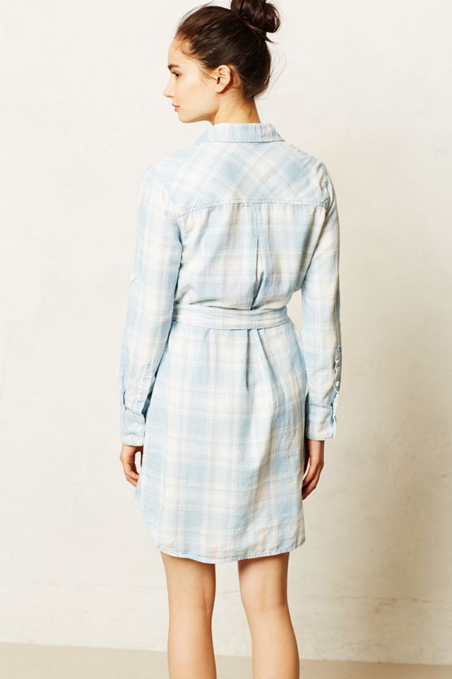 Checked Chambray Shirtdress #1