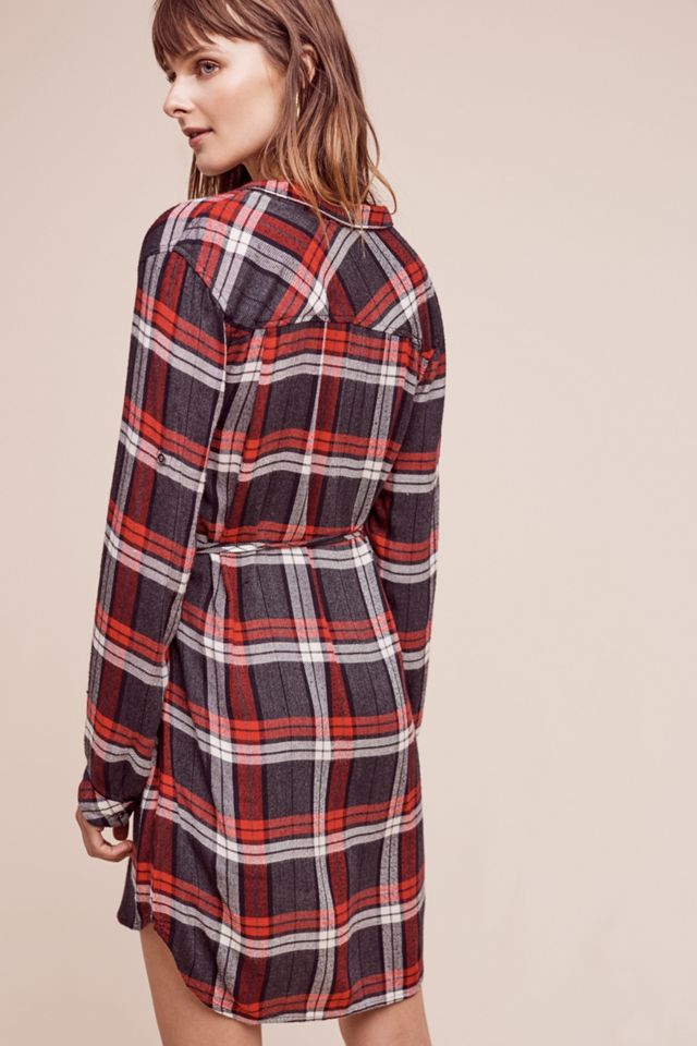 Stateside Plaid Shirtdress #2