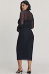 AFRM Long-Sleeve Mock-Neck Printed Midi Dress | Anthropologie