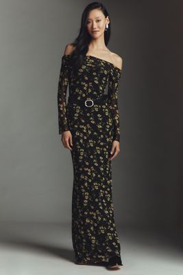 Coco Fennell Midi Dress Daffodil Print Dress MORE TO COME Haylo Maxi Dress  Black Floral Editorialist