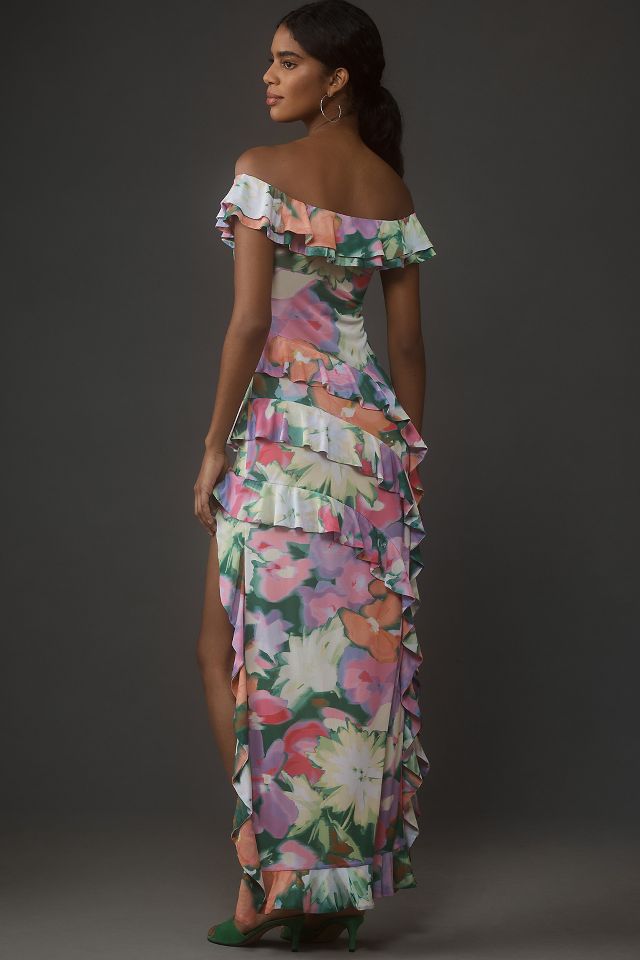 cut out formal maxi dress Zaloma Cut Out Maxi Dress Black