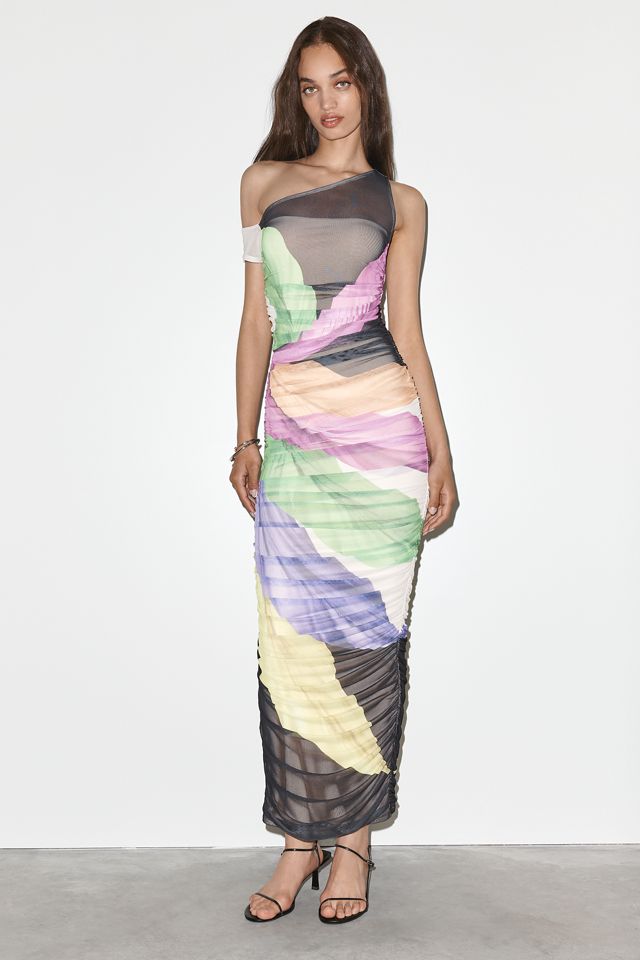AFRM Off-The-Shoulder Ruched Maxi Dress #1