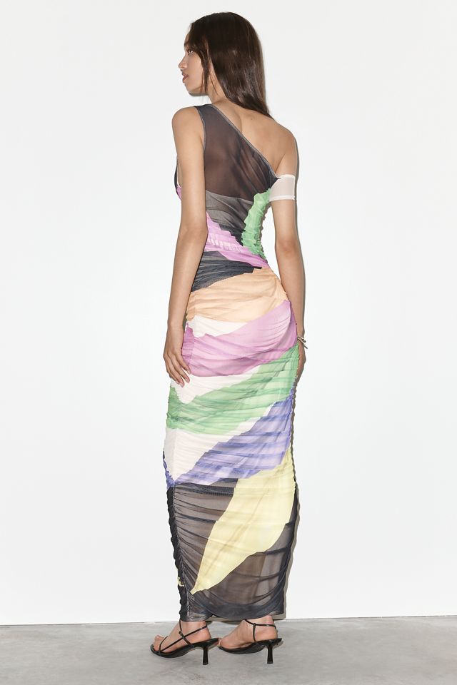 AFRM Off-The-Shoulder Ruched Maxi Dress #3