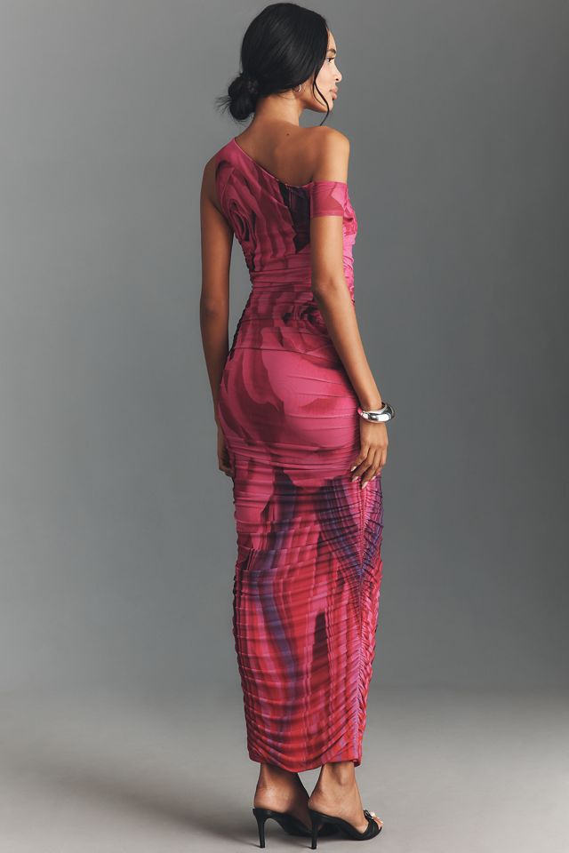 AFRM Off-The-Shoulder Ruched Maxi Dress #1