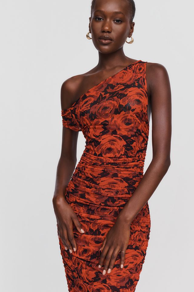 AFRM Off-The-Shoulder Ruched Maxi Dress #1