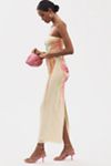 AFRM Strapless Mesh Midi Dress