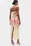 AFRM Strapless Mesh Midi Dress