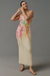 AFRM Strapless Mesh Midi Dress