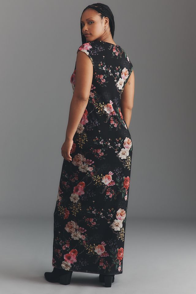 AFRM Short-Sleeve Slim Mesh Maxi Dress #2