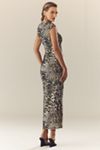 AFRM Short-Sleeve Slim Mesh Maxi Dress