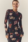 AFRM Didi Long-Sleeve Mesh Maxi Dress