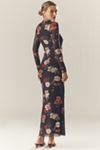 AFRM Didi Long-Sleeve Mesh Maxi Dress