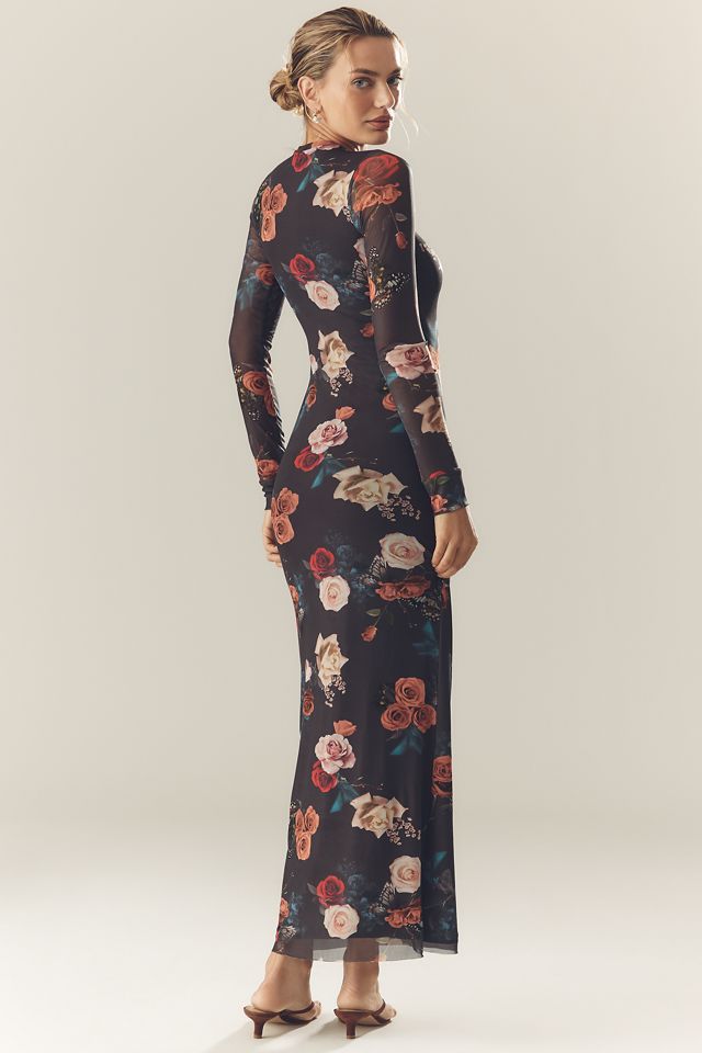 AFRM Didi Long-Sleeve Mesh Maxi Dress #2