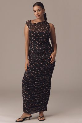 Hutch Sleeveless Slim Mesh Maxi Dress | Anthropologie