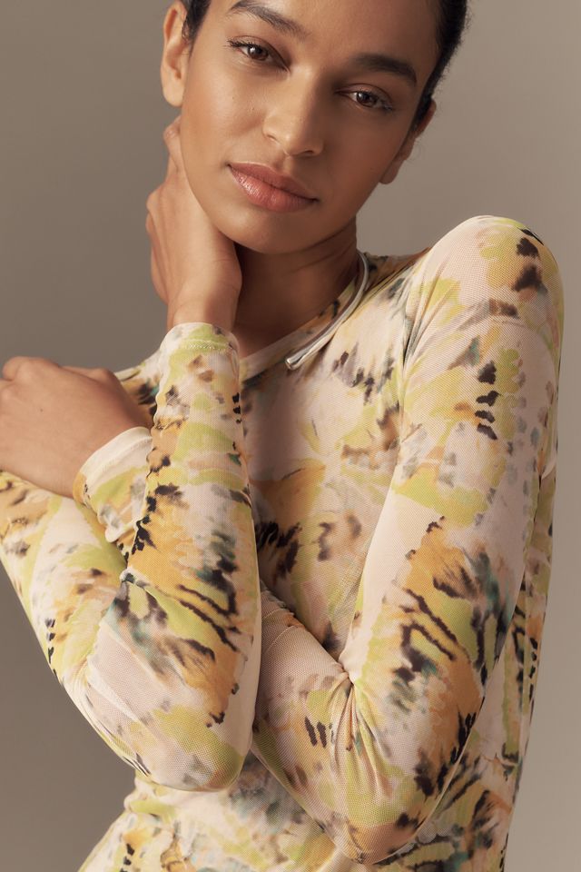 AFRM Paola Long-Sleeve Crew Neck Maxi Dress #1