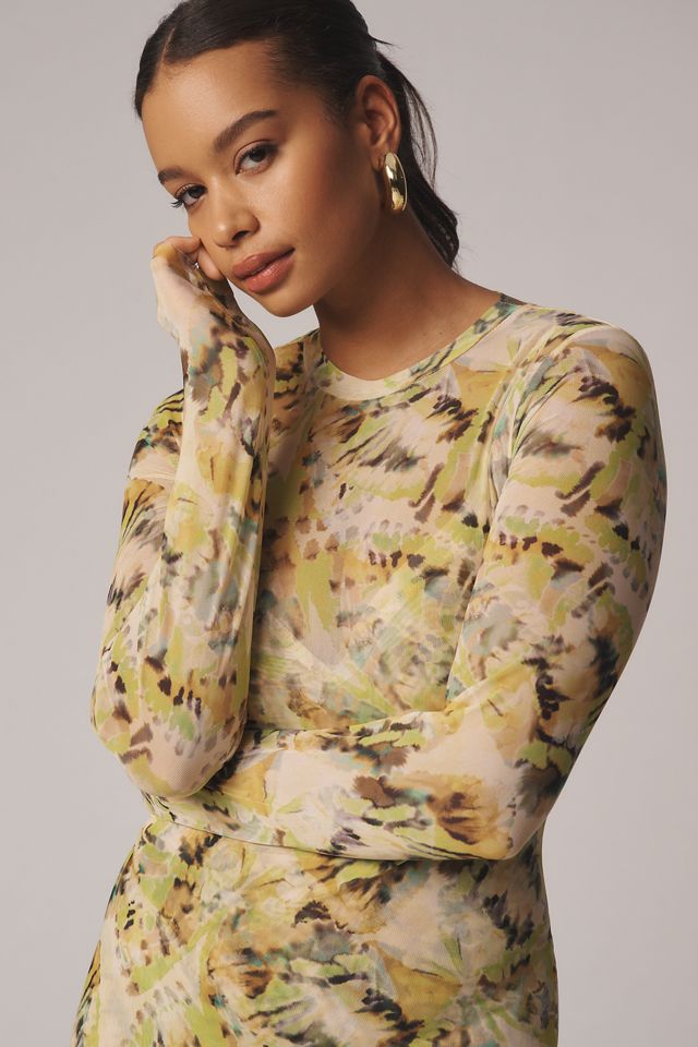 AFRM Paola Long-Sleeve Crew Neck Maxi Dress #5