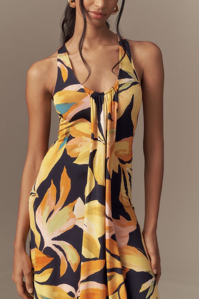 AFRM Plunge Neck Sleeveless Mesh Maxi Dress #2