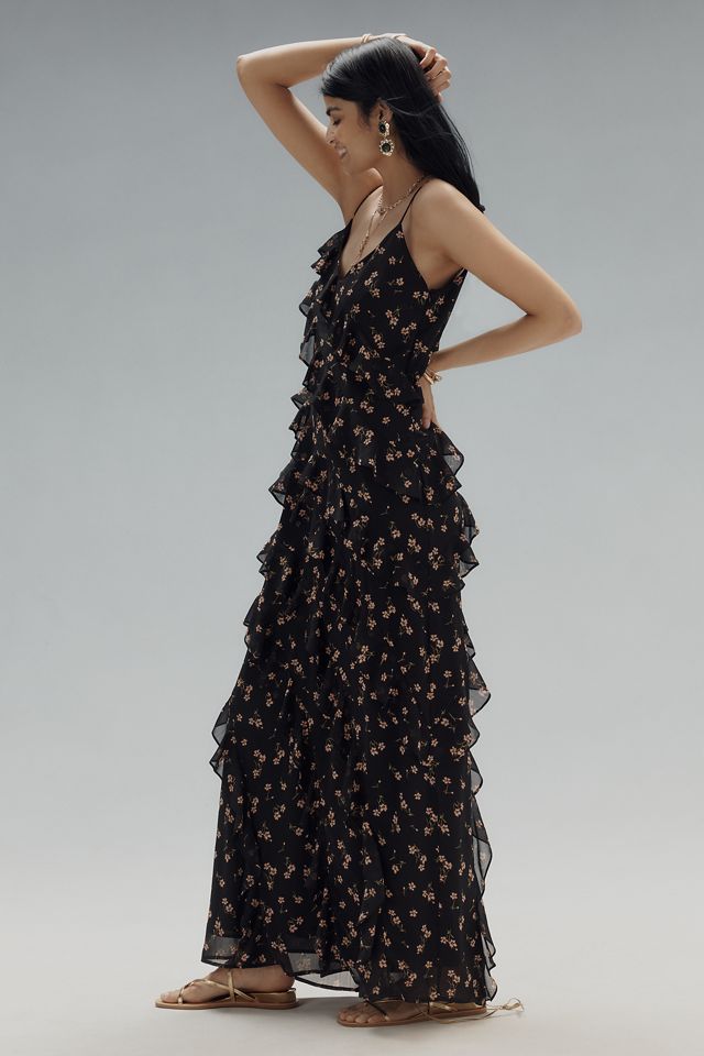 AFRM Ilaria Sweetheart Ruched Mesh Maxi Dress #2