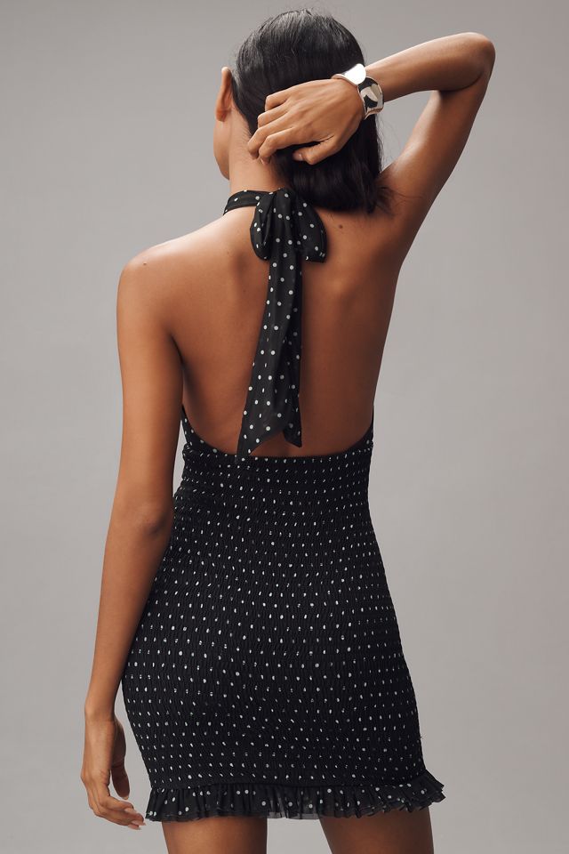 AFRM Amherst Mesh Halter Mini Dress #2