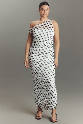 AFRM Biona Plus Slim Mesh Maxi Dress